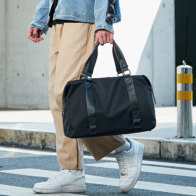 Men's Black Travel Duffel Bag | Gym & Weekend Carryall
