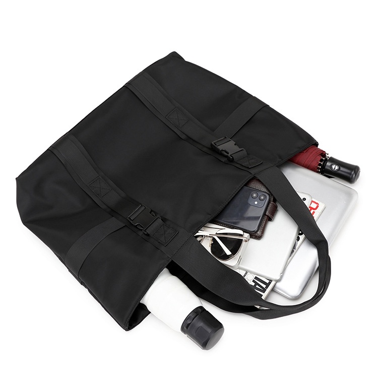 Black Utility Tote Bag - Large Capacity & Durable