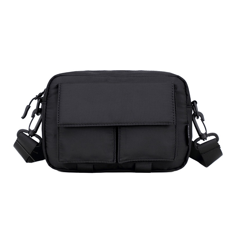 Men's Black Utility Crossbody Bag - Durable & Stylish