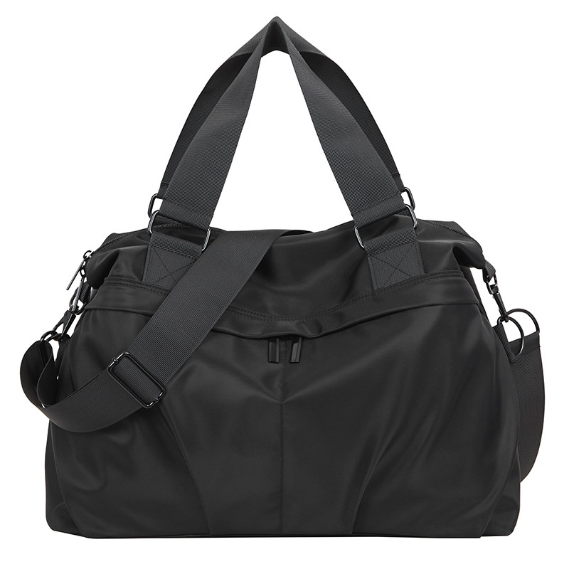 Versatile Black Travel Duffel Bag - Gym & Shoulder Tote