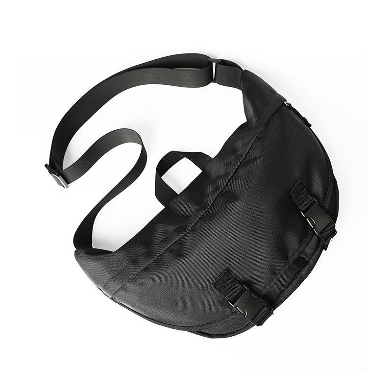 Everyday Black Messenger Crossbody Bag