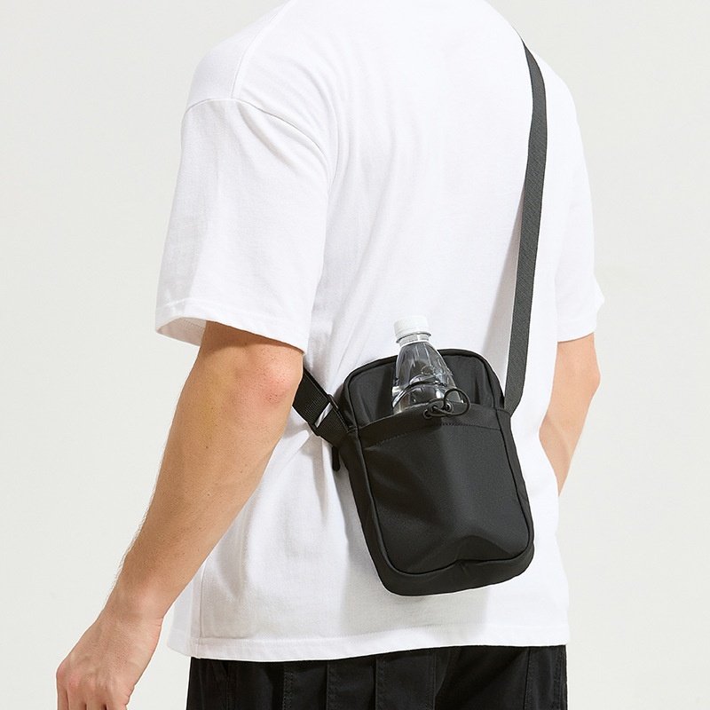 Compact Crossbody Sling Bag with Water Bottle Pocket