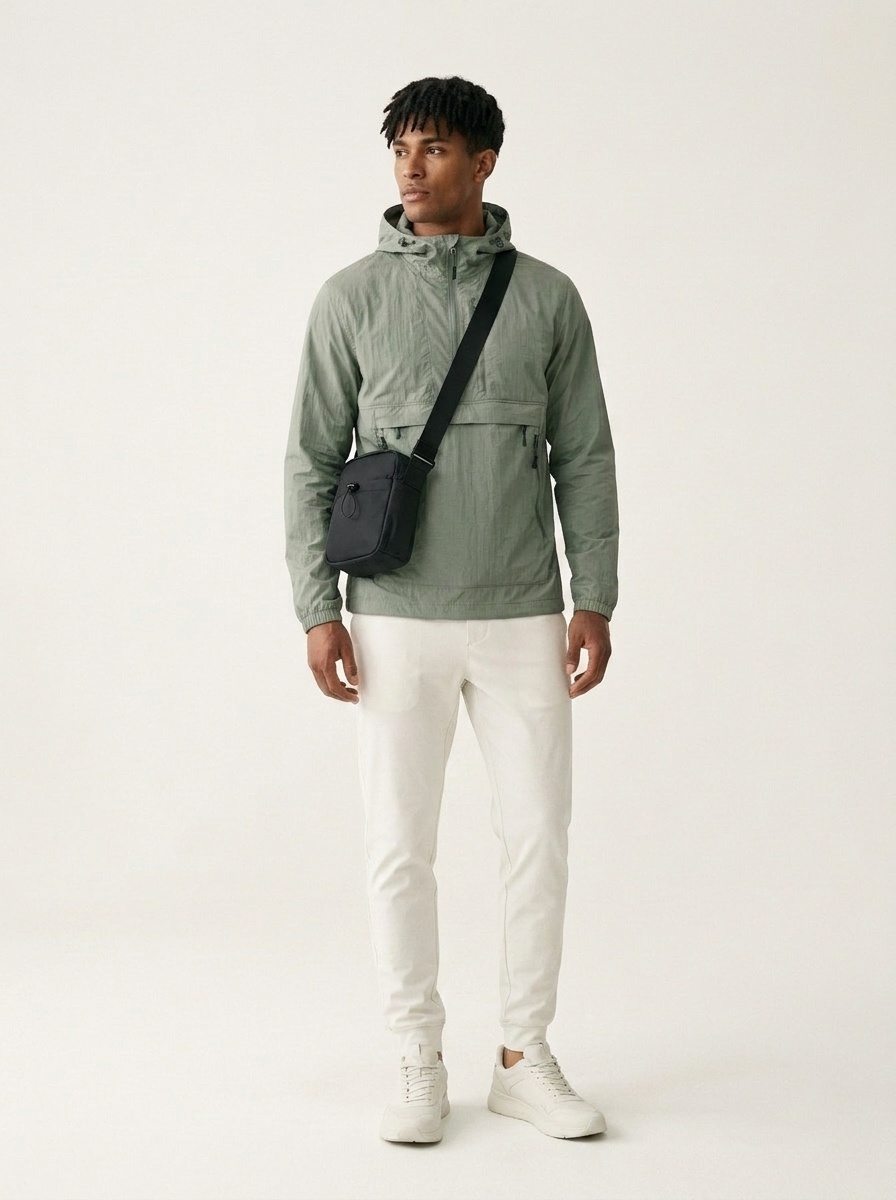 Compact Crossbody Sling Bag with Water Bottle Pocket