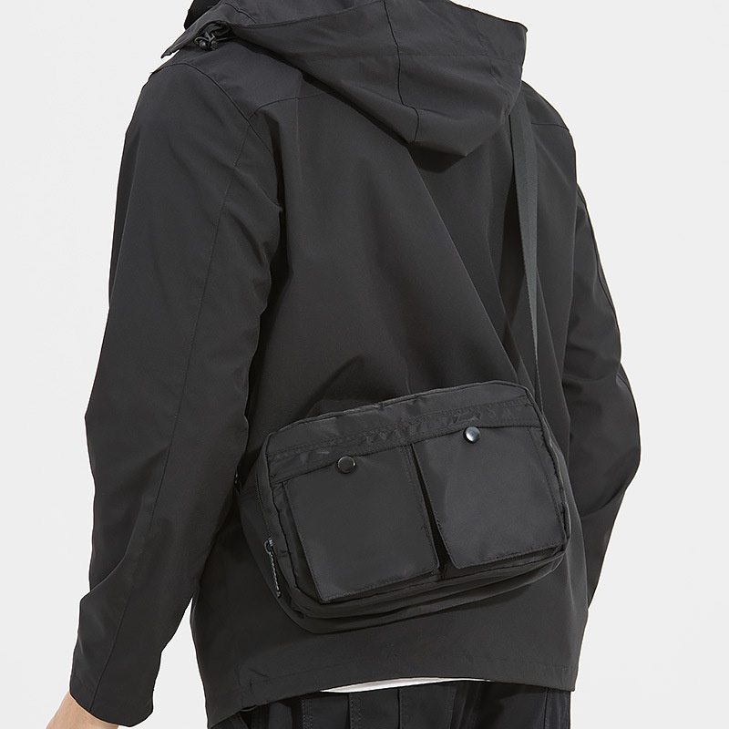 Unisex Utility Crossbody Bag with Multiple Pockets