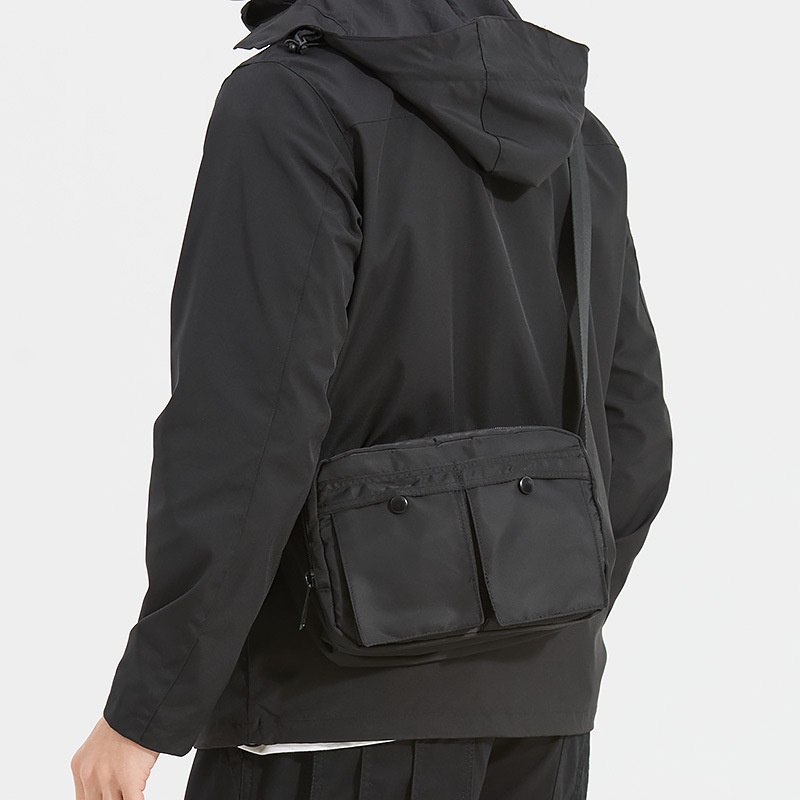 Unisex Utility Crossbody Bag with Multiple Pockets