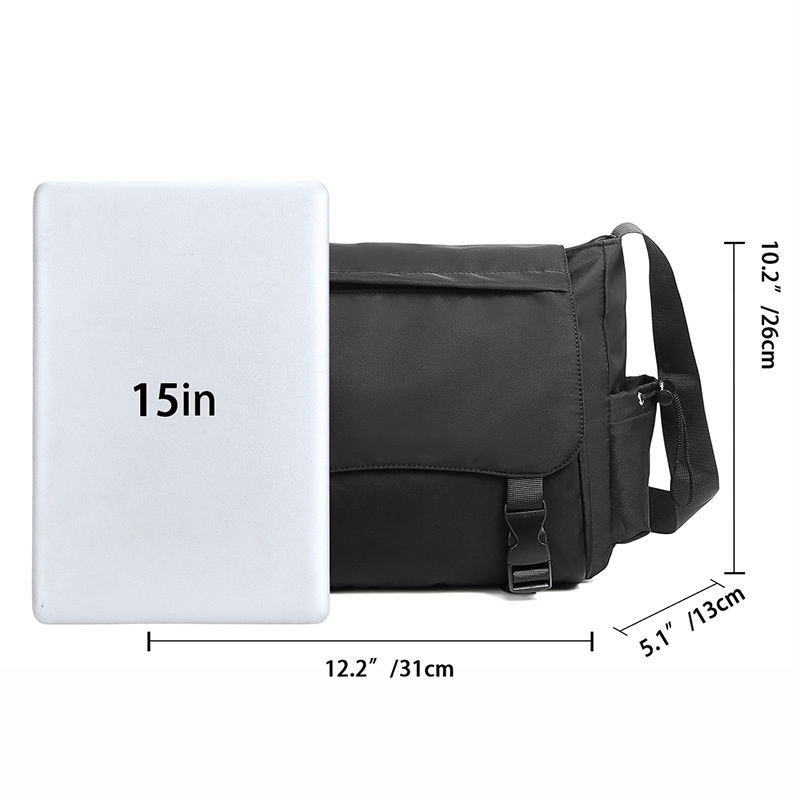 Men's Casual Messenger Bag - Durable Crossbody Shoulder Bag