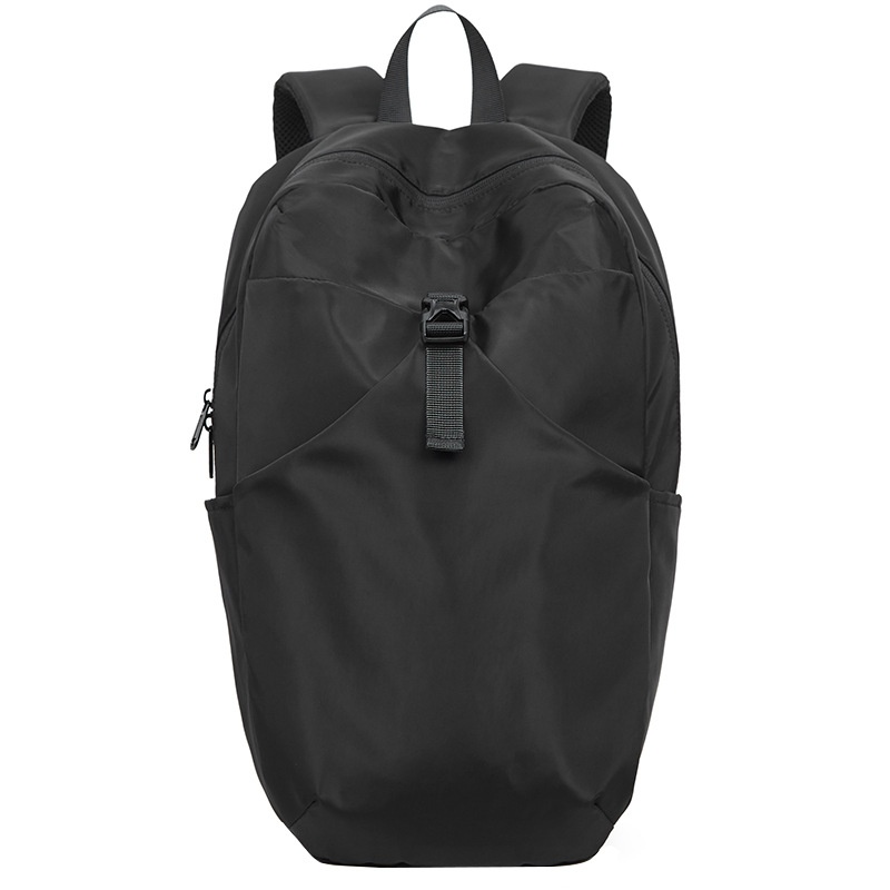 Minimalist Black Everyday Backpack with Laptop Sleeve