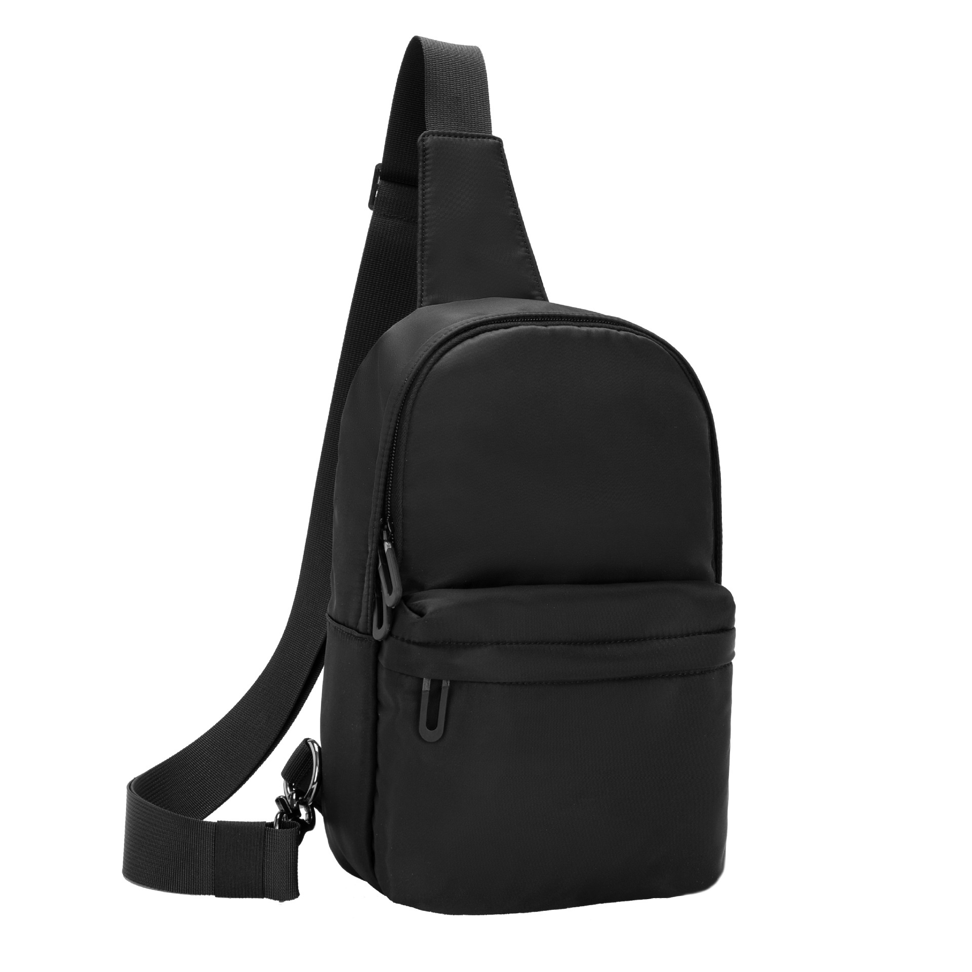 Men's Matte Black Sling Bag - Versatile Crossbody Backpack