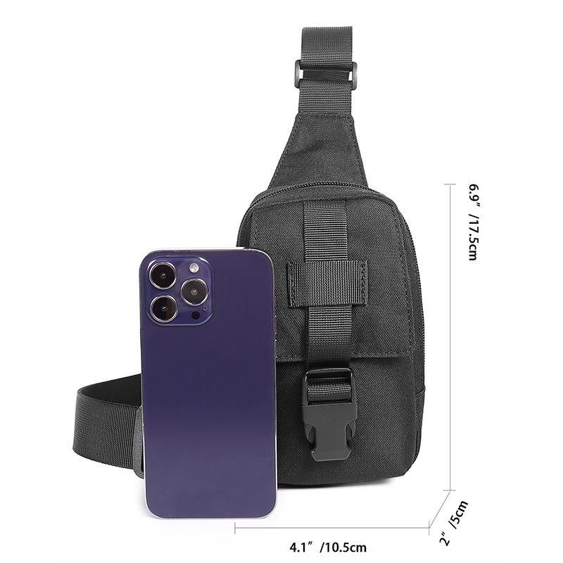 Tactical Sling Bag Chest Pack - Durable Crossbody