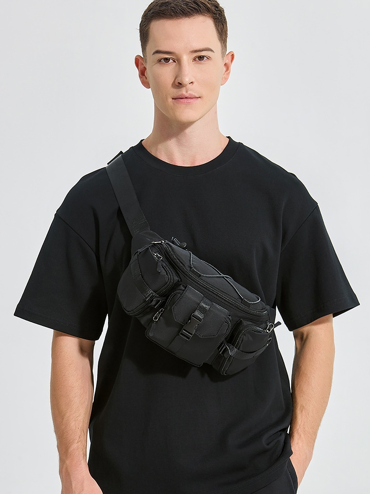 Men's Tactical Multi-Pocket Sling Bag & Fanny Pack