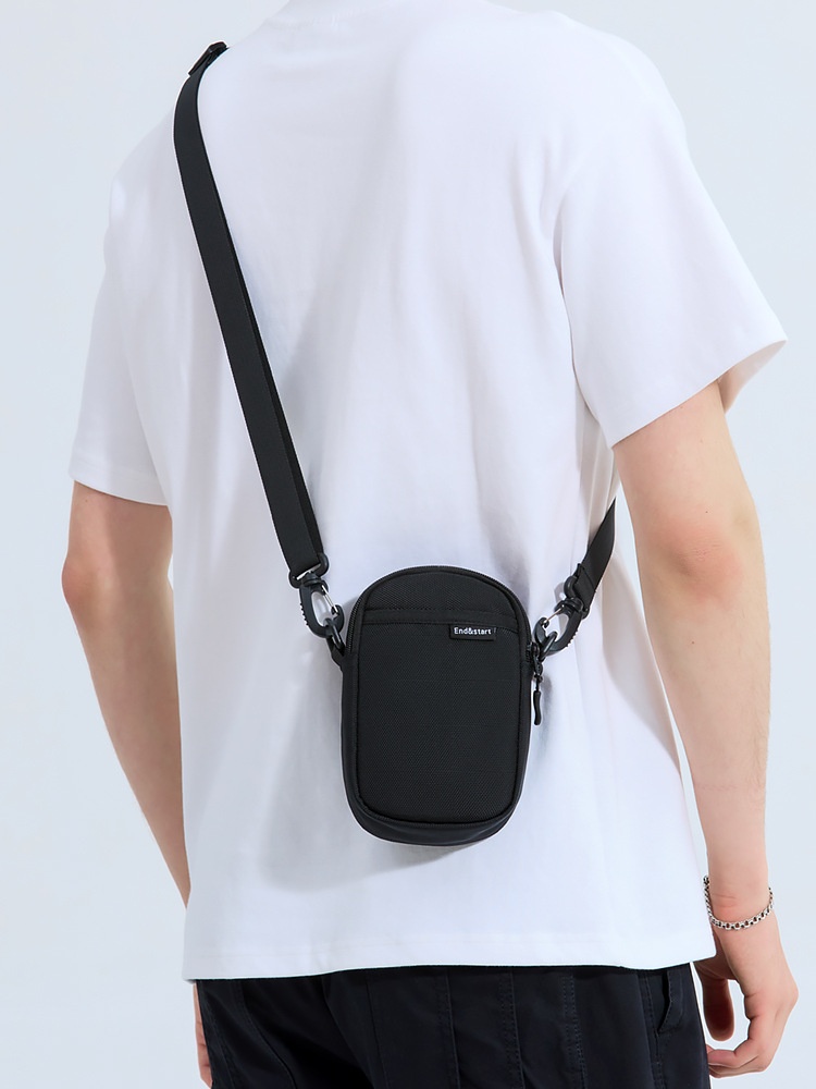 Compact Black Crossbody Bag - Everyday Utility Pouch