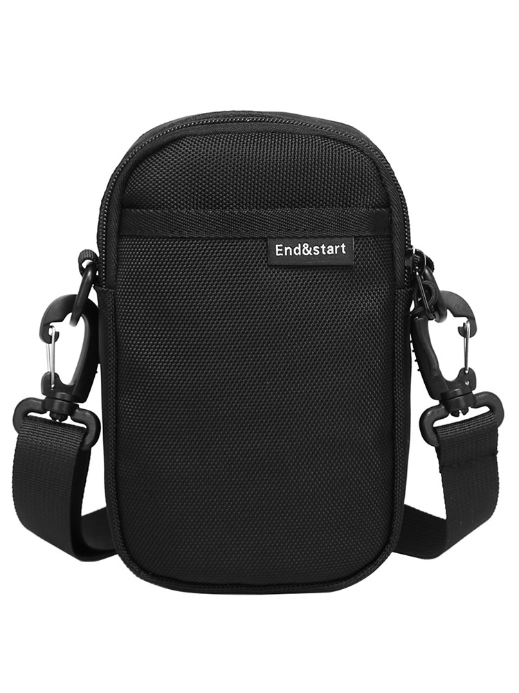 Compact Black Crossbody Bag - Everyday Utility Pouch