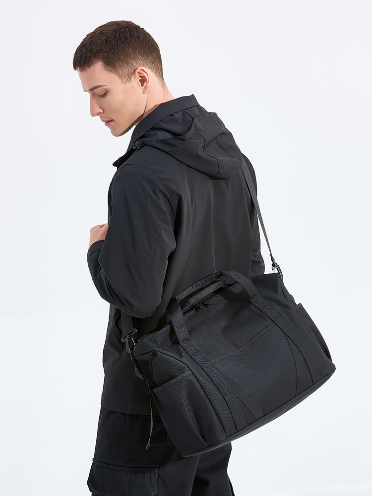 Black Versatile Travel Duffel Bag - Gym & Weekend Carry