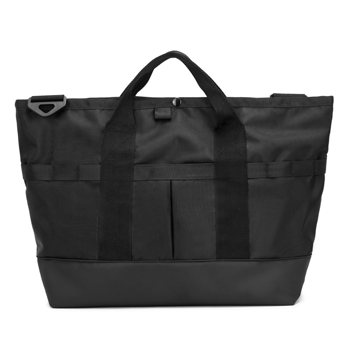 Durable Black Nylon Commuter Tote Bag - Everyday Carry