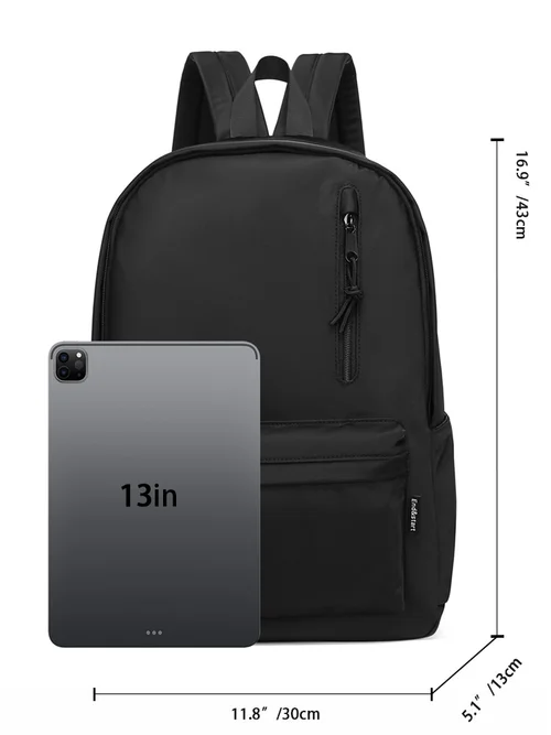 backpack dimensions for 13in laptop SwissGear 5505 Cecil 16 Charcoal Daily Laptop Bag with Gear Attachment Options Multiple Organizer Pockets & Padded Shoulder Resistant Commuter Laptop Backpack for Work What Size Backpack Fits Your