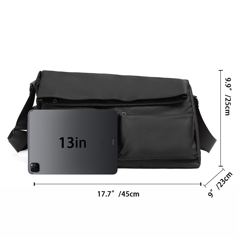 Urban Tech Messenger Bag - Waterproof Crossbody Shoulder Bag