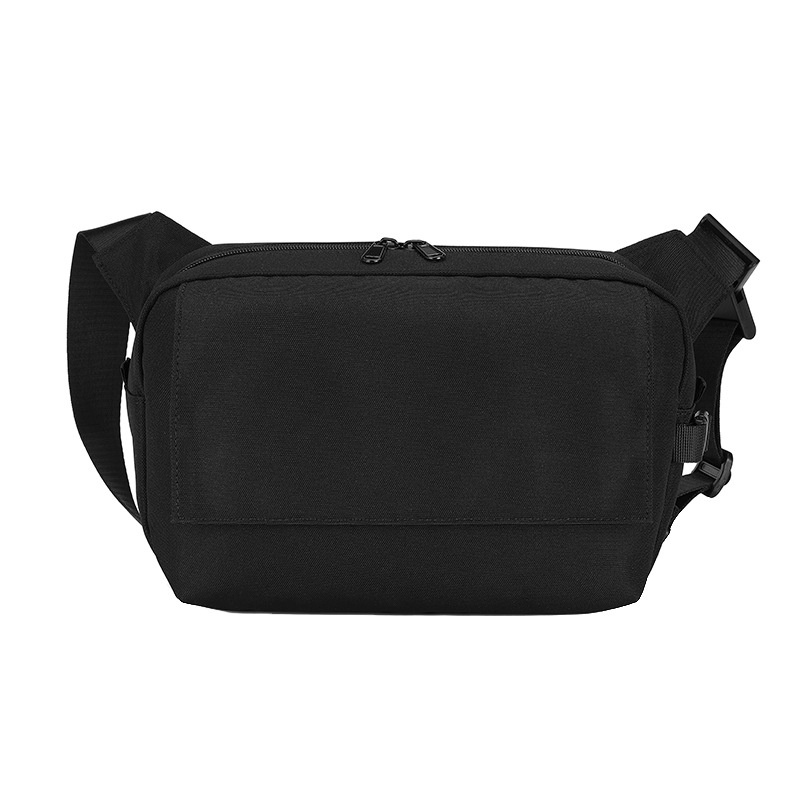 Sleek Matte Black Crossbody Sling Bag for Men