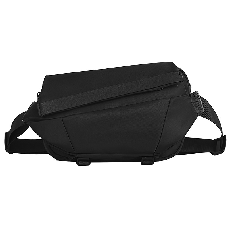 Modern Black Crossbody Sling Bag for Men - Tablet Ready