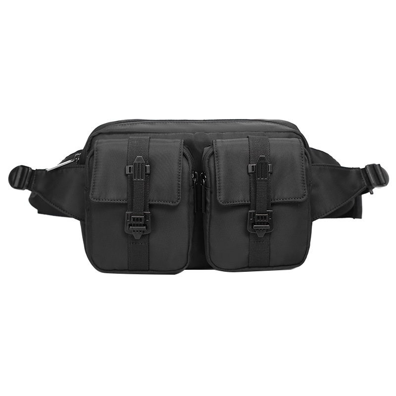 Men's Black Tactical Waist Bag - Sling & Fanny Pack