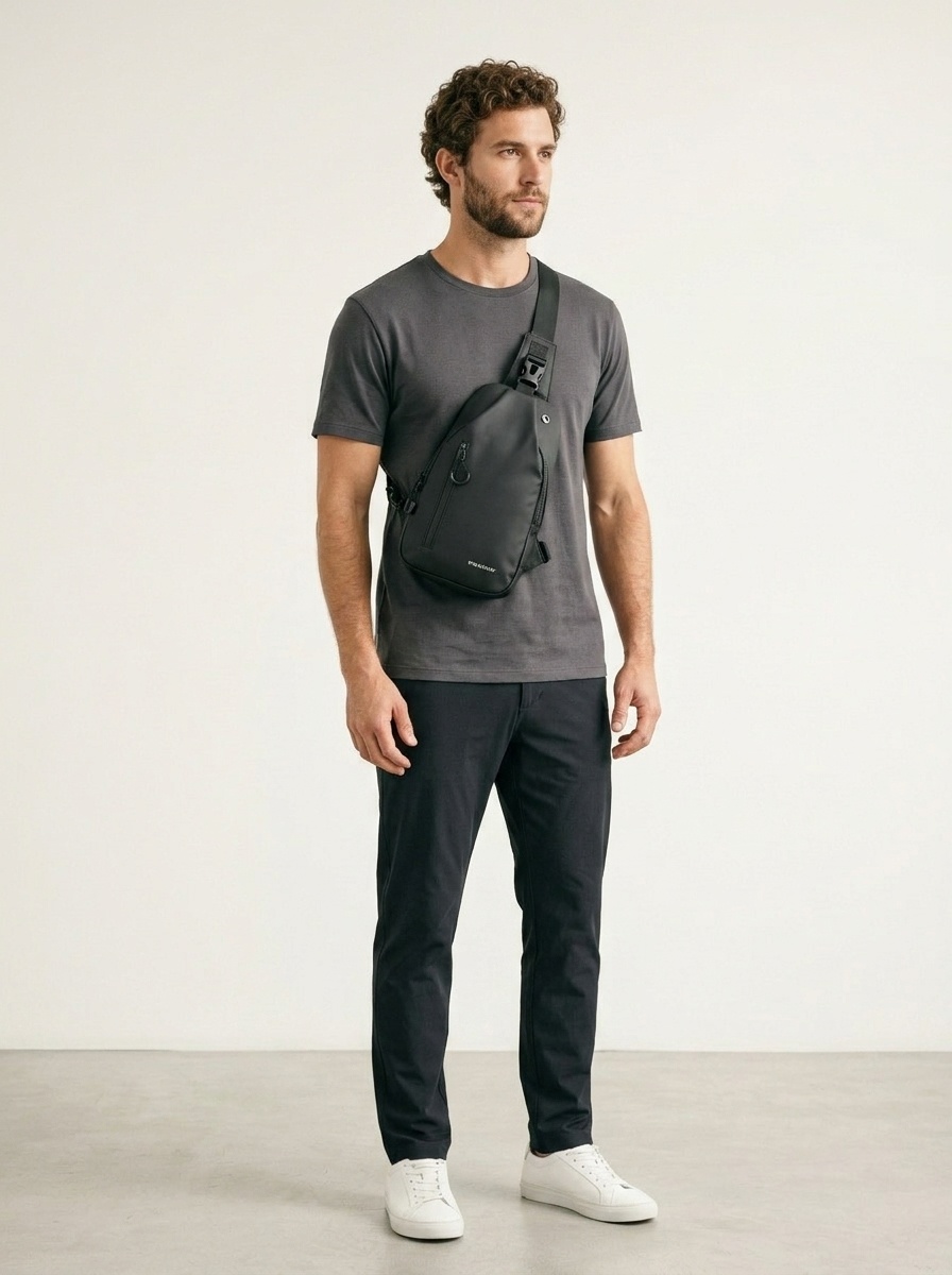 Men's Everyday Sling Bag - Modern Crossbody Chest Pack