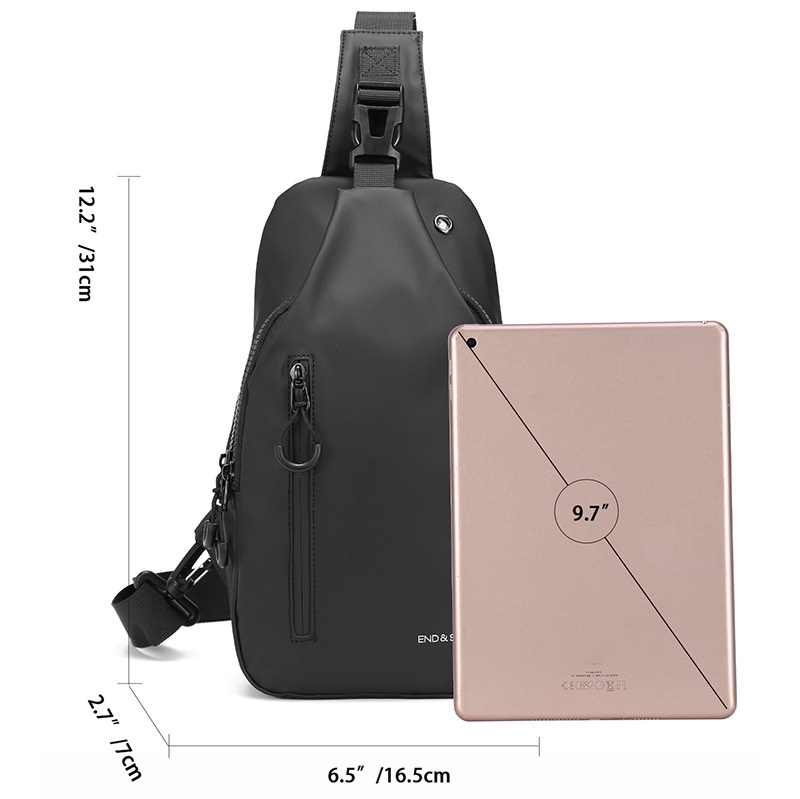 Men's Everyday Sling Bag - Modern Crossbody Chest Pack