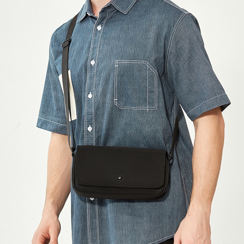 Men's Minimalist Canvas Crossbody Bag