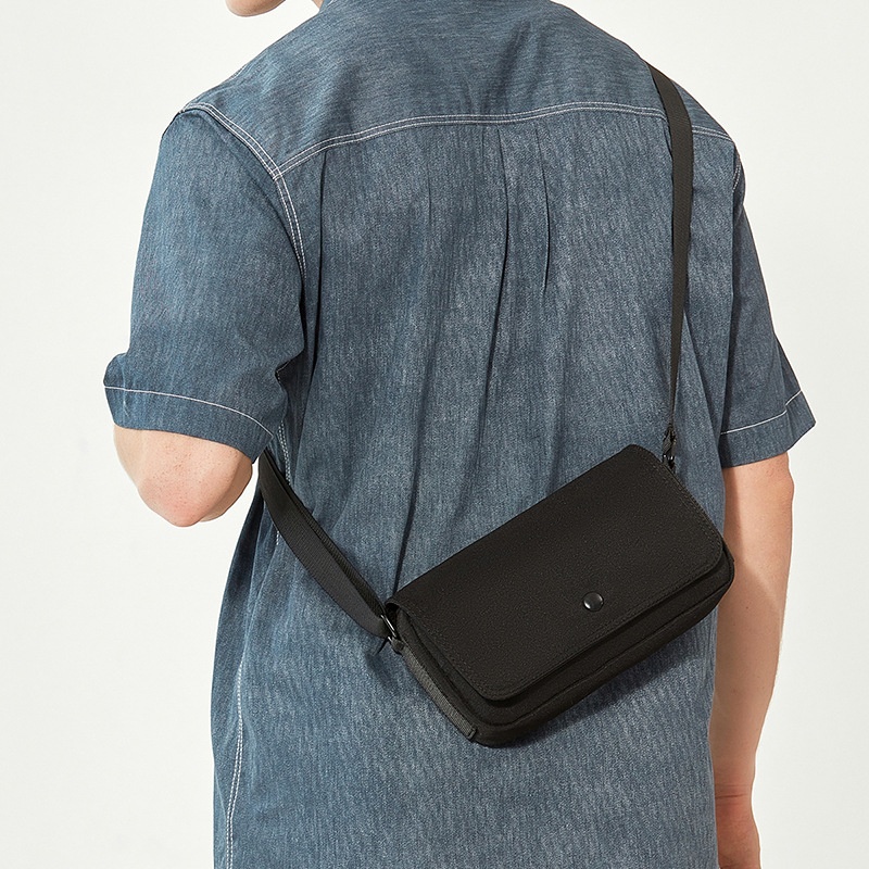 Men's Minimalist Canvas Crossbody Bag