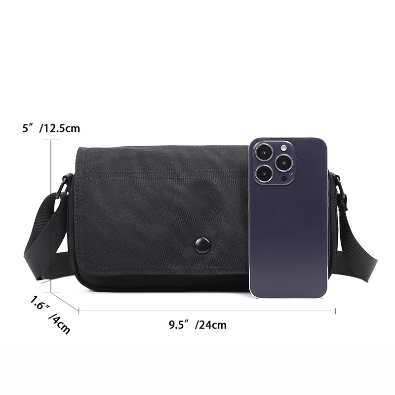 Men's Minimalist Canvas Crossbody Bag