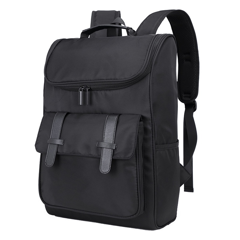 Black Laptop Backpack for Men & Women - Stylish Travel Bag