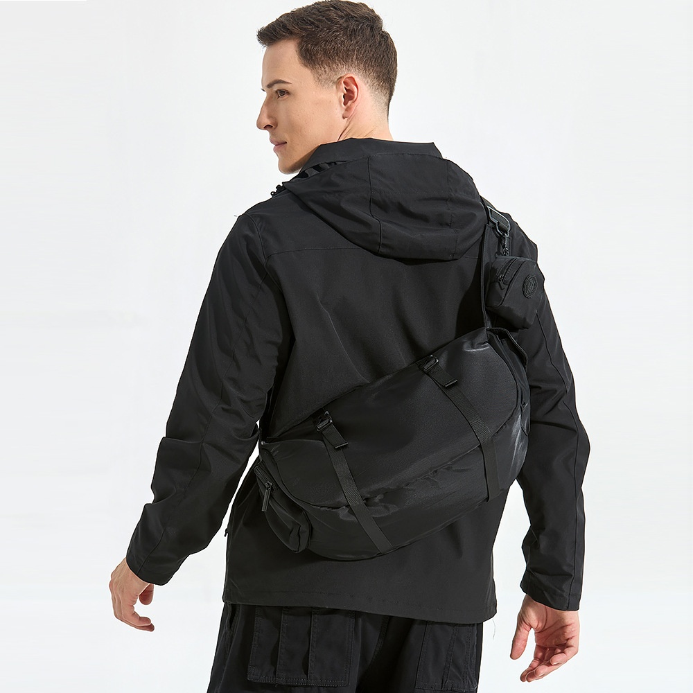 Urban Techwear Sling Duffel Bag - Men's