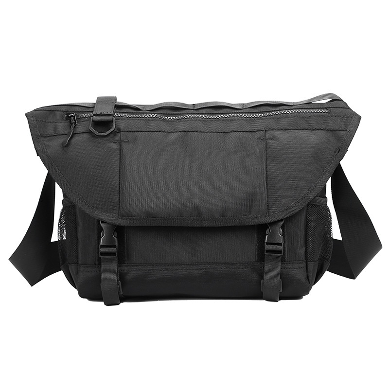 Utility Techwear Messenger Bag - Durable Crossbody Sling