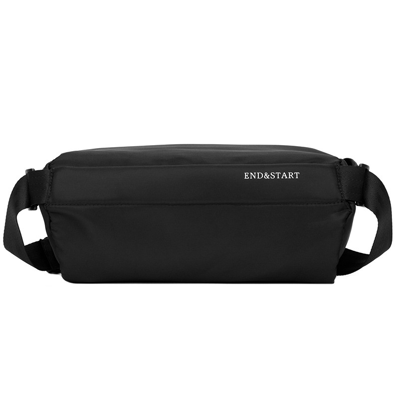 Men's Black Crossbody Sling Bag Chest Pack