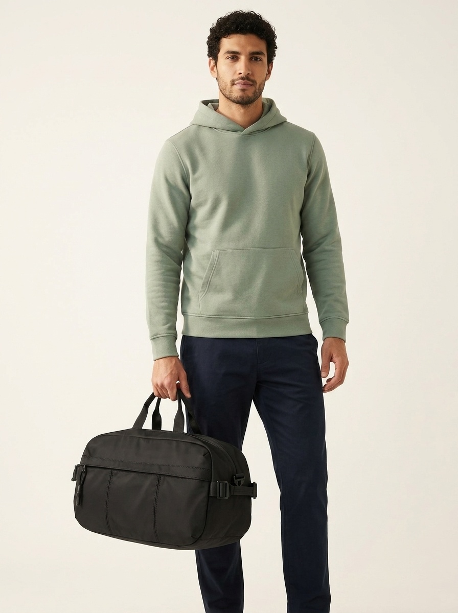 Sleek Black Crossbody Sling Bag for 11in Tablet