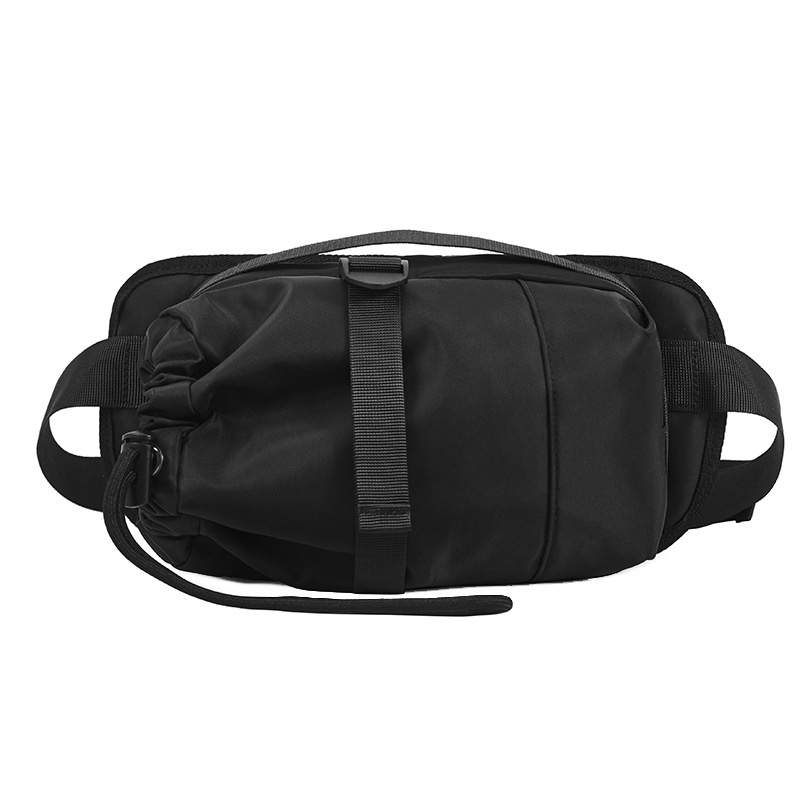 Black Casual Sling Bag - Men's Crossbody Chest Pack