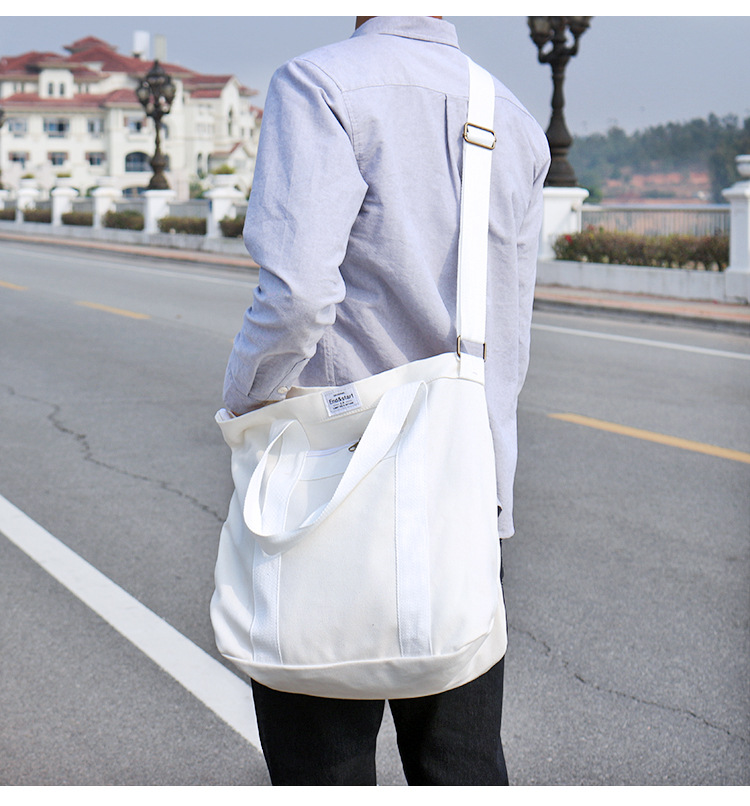 Unisex Canvas Tote Bag - Shoulder & Crossbody