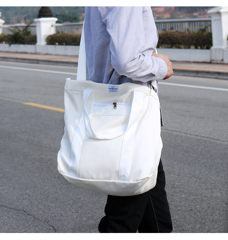 Unisex Canvas Tote Bag - Shoulder & Crossbody