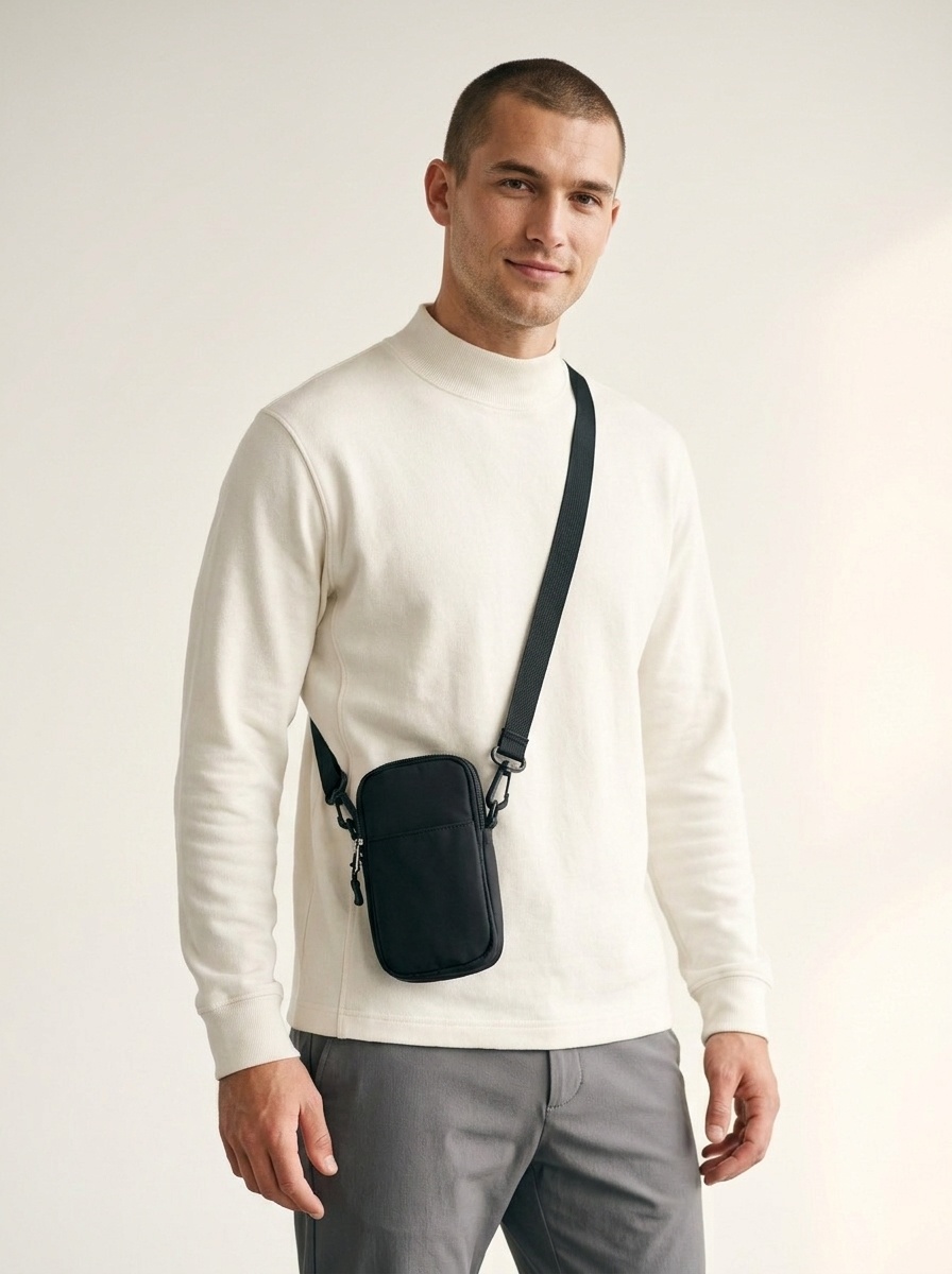 Compact Crossbody Phone Pouch - Lightweight & Durable
