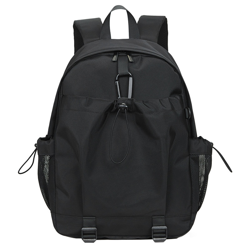 Black Casual Everyday Backpack with Laptop Sleeve