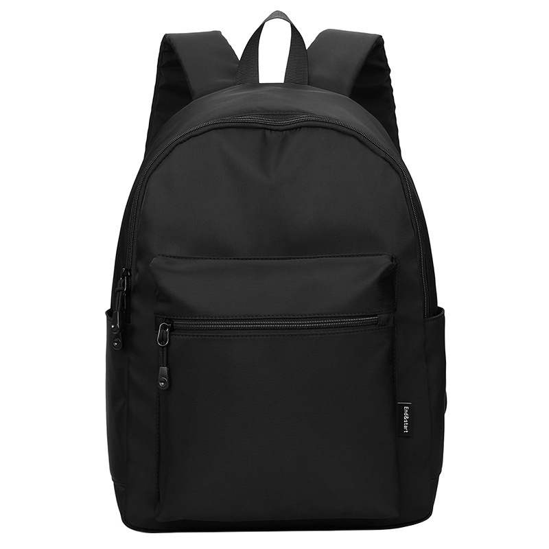 Minimalist Black Laptop Backpack - Travel & School