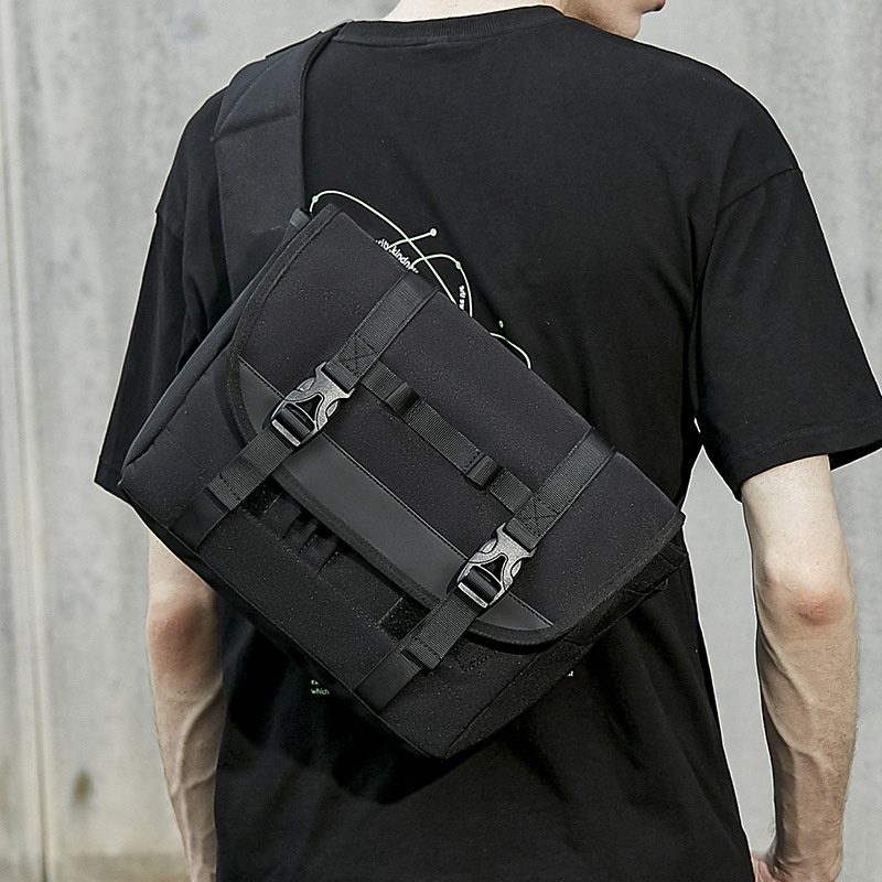 Techwear Messenger Bag - Tactical Crossbody Shoulder Bag