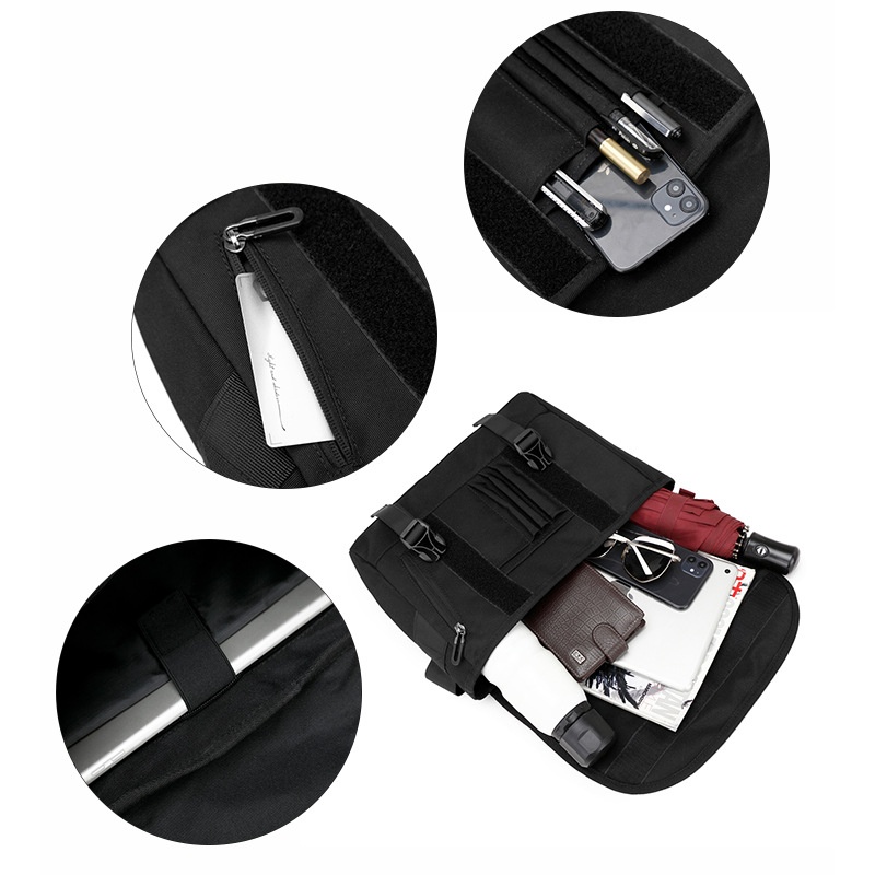 Techwear Messenger Bag - Tactical Crossbody Shoulder Bag