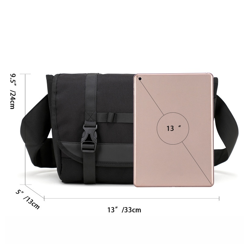 Techwear Messenger Bag - Tactical Crossbody Shoulder Bag