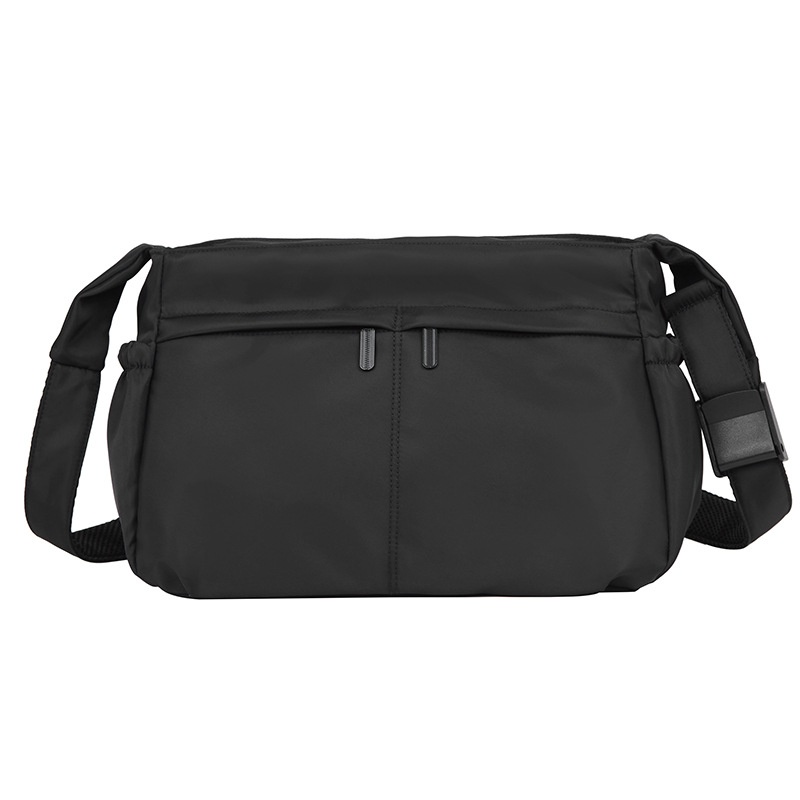 Casual Nylon Crossbody Bag - Multi-Pocket Messenger