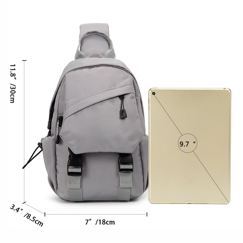 Men's Casual Sling Bag - Lightweight Crossbody Chest Pack