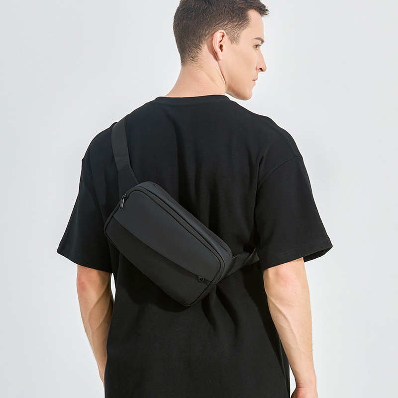 Men's Minimalist Crossbody Sling Bag - Waterproof Chest Pack