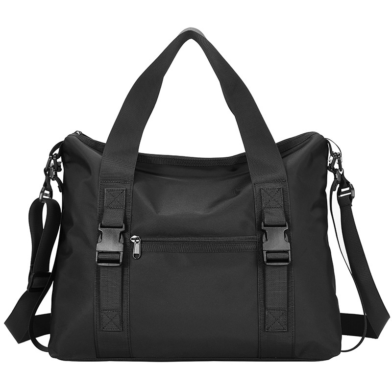 Men's Waterproof Nylon Travel Duffel Tote Bag with Shoulder Strap