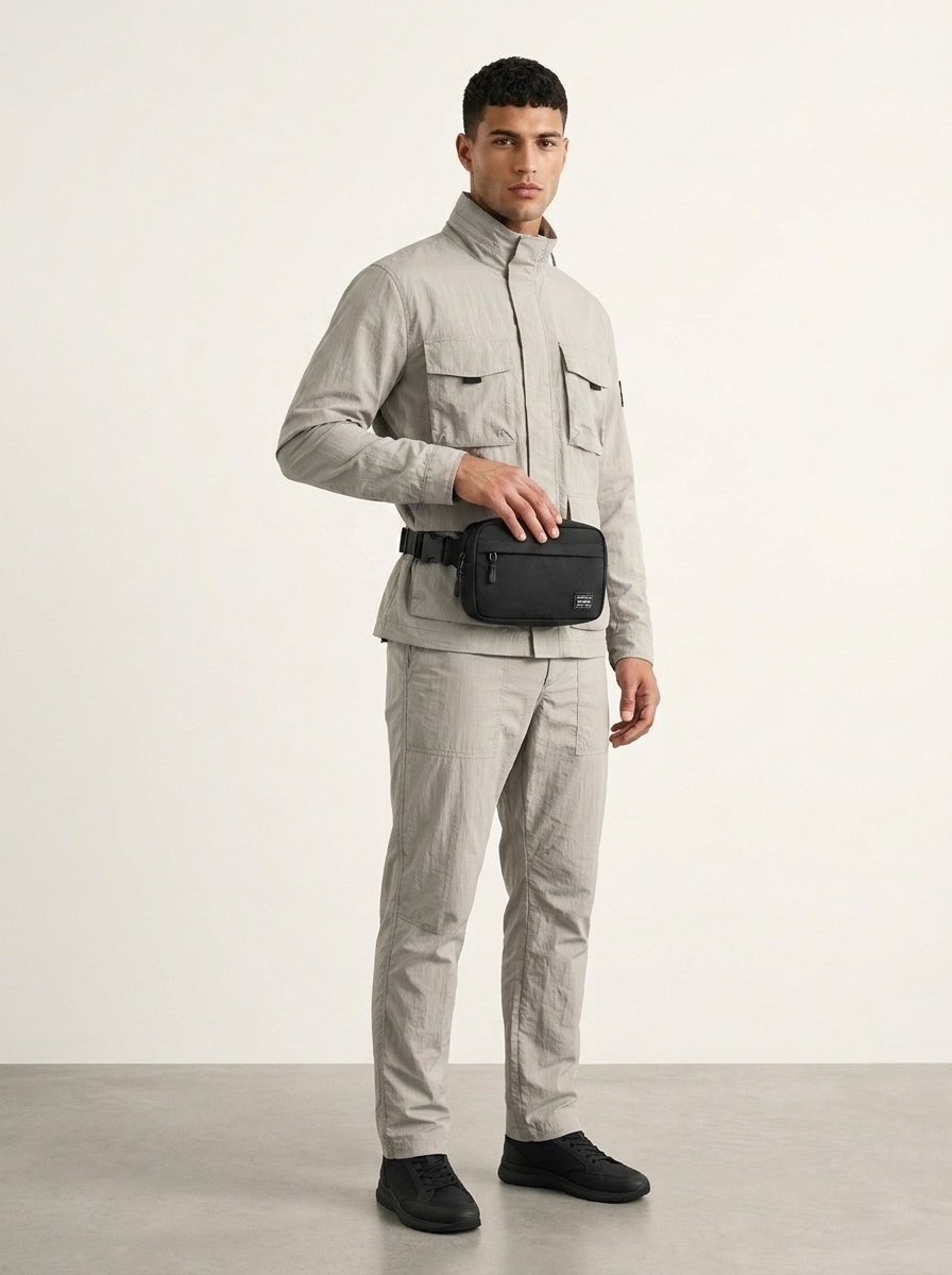 Black Everyday Sling Bag - Versatile Crossbody Chest Pack