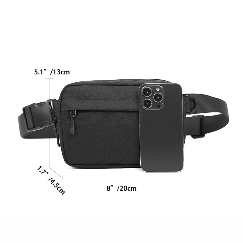 Black Everyday Sling Bag - Versatile Crossbody Chest Pack