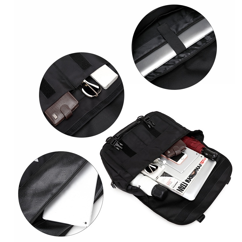 Urban Tech Messenger Bag - Waterproof Crossbody