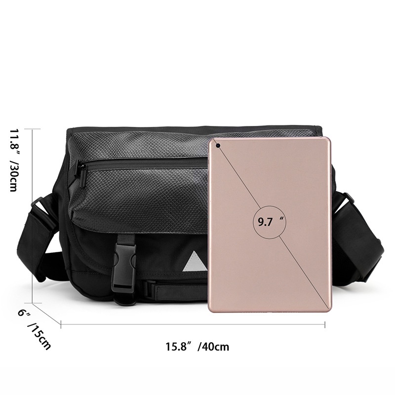 Urban Tech Messenger Bag - Waterproof Crossbody